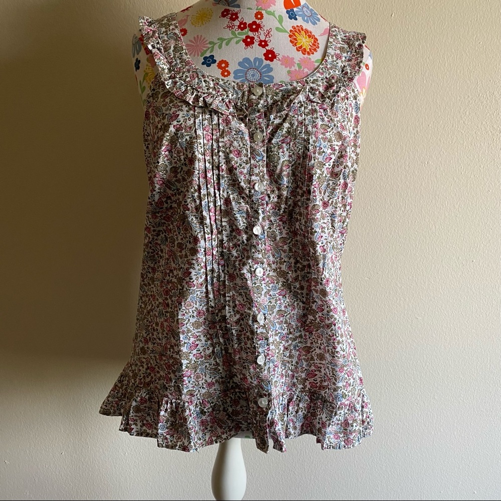 Pink Floral Detailed Blouse